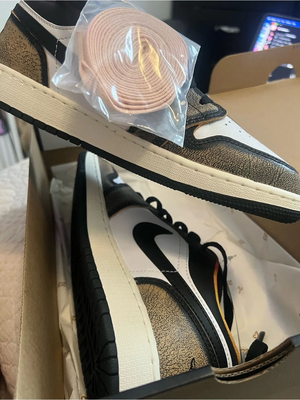 Air Jordan 1 Low SE Wear Away White Onyx